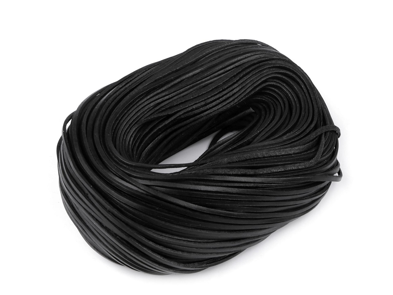 Snur din piele lățime 3 mm - Maro închis (1 Metru)