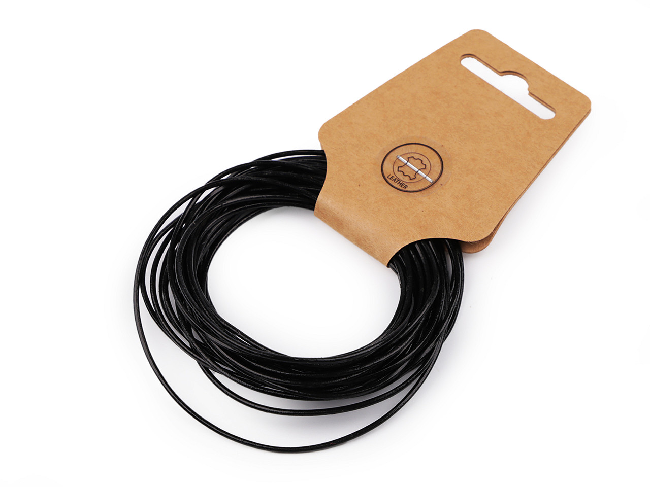 Snur din piele ø1,5 mm - Negru (5 Metri)