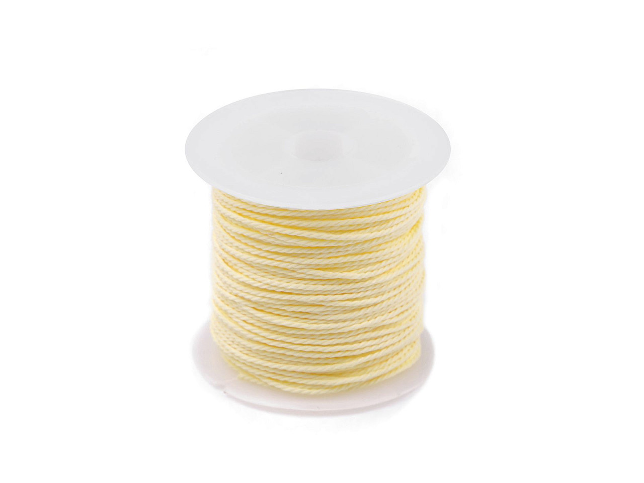Snur pes rasucit ø1 mm cerat - Verde neon (1 Bucată)