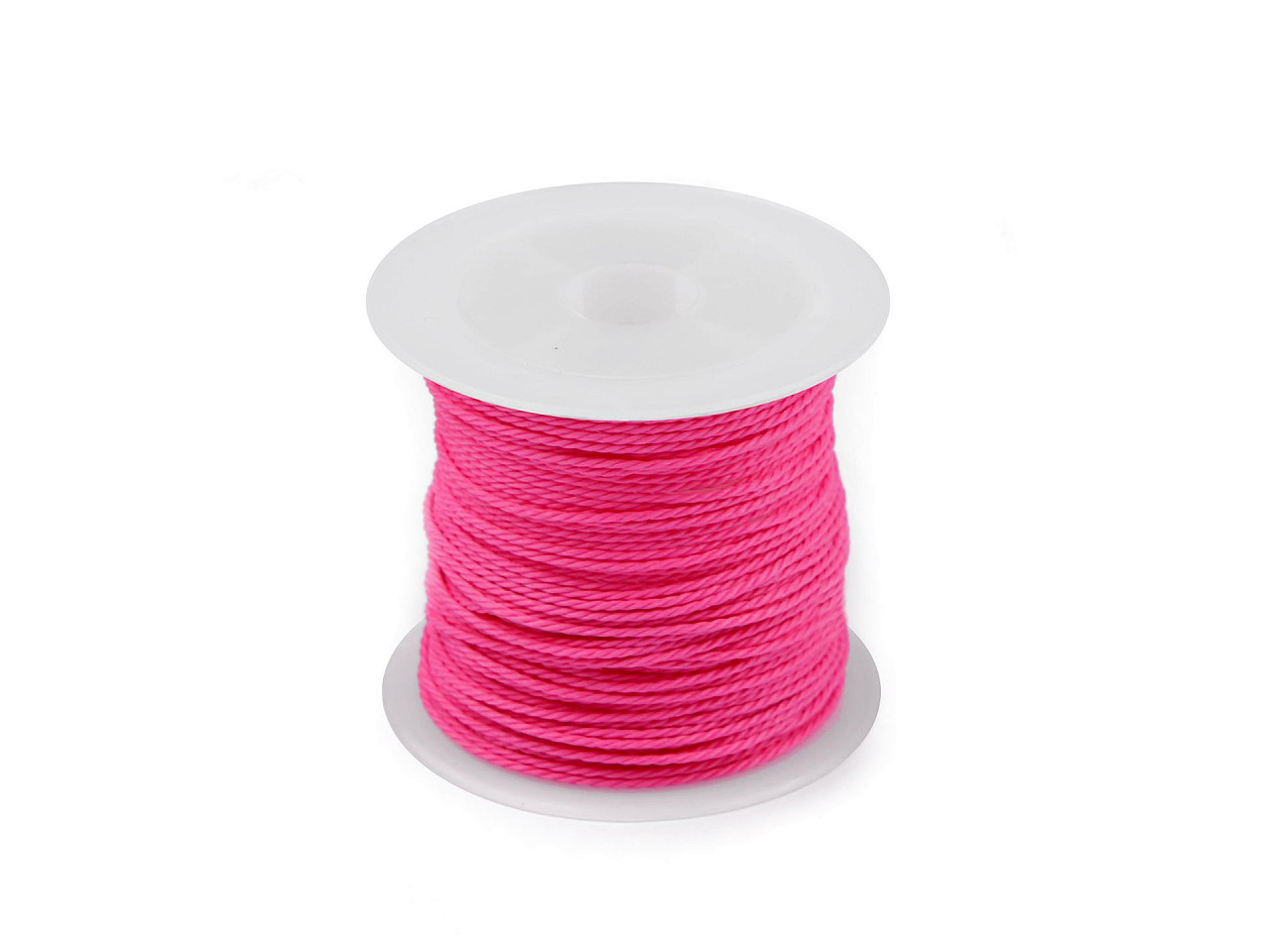Snur pes rasucit ø1 mm cerat - Verde neon (1 Bucată)