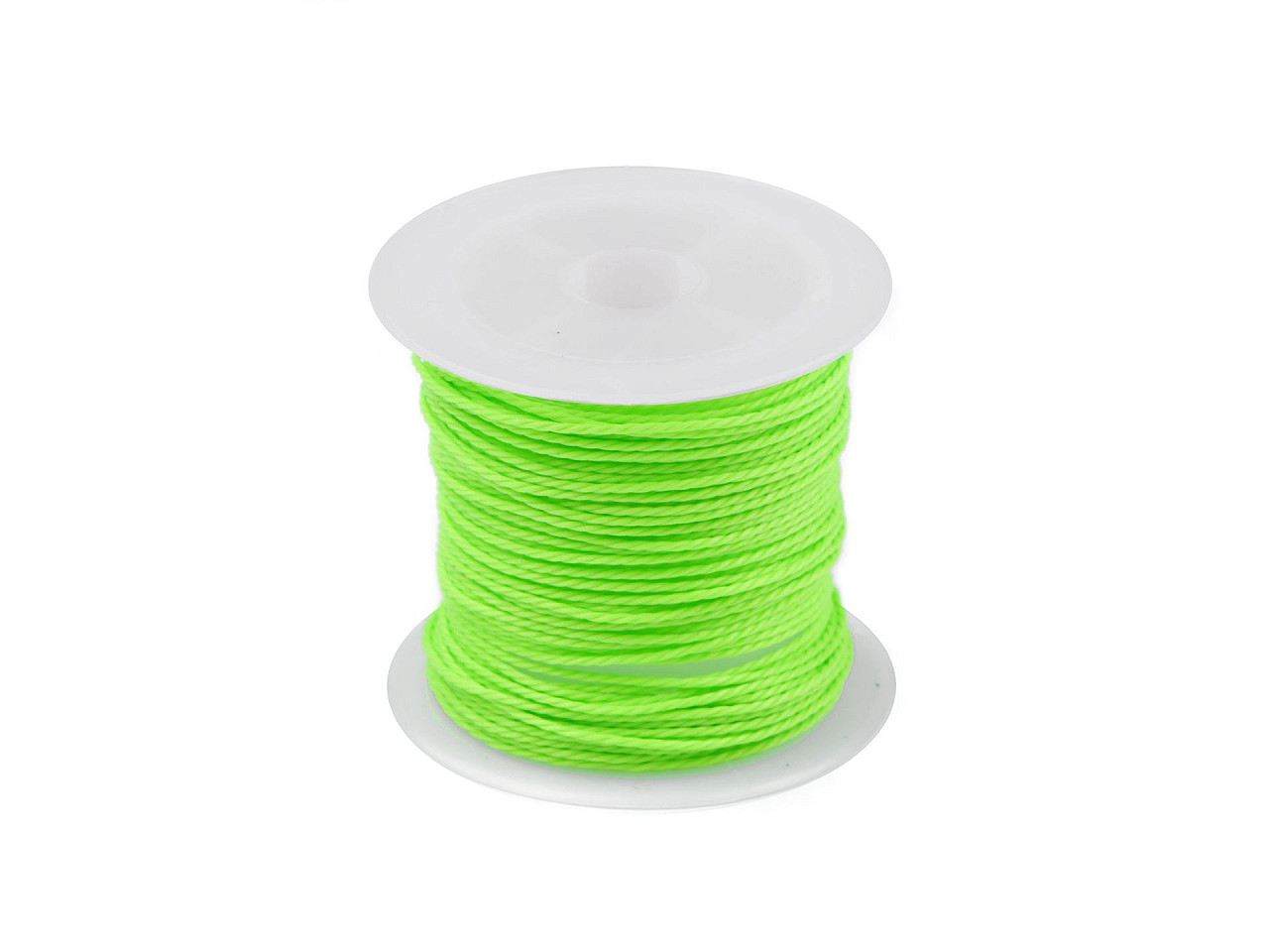 Snur pes rasucit ø1 mm cerat - Verde neon (1 Bucată)