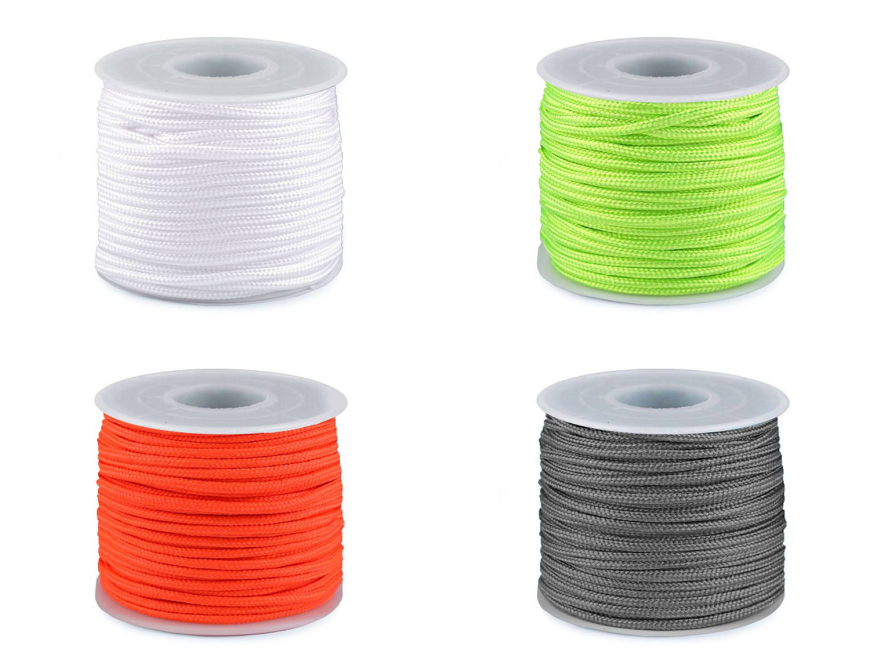 Cordelina paracord ø2,5 mm - Alb (25 Metri)