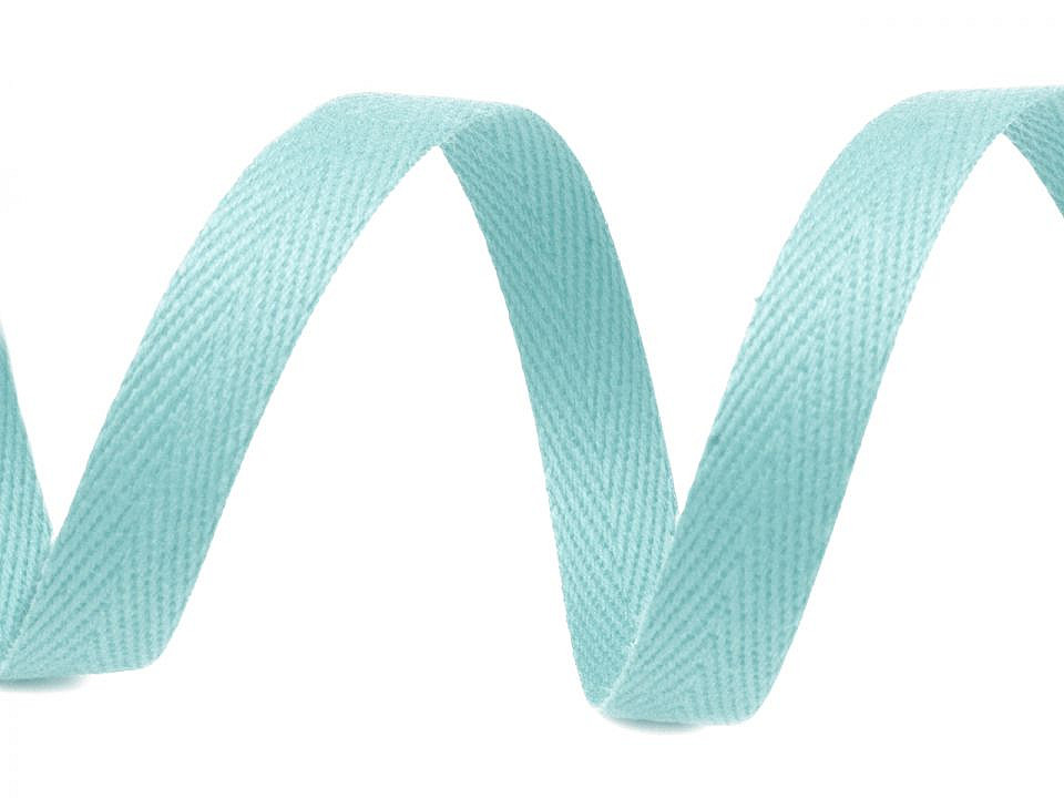 Bandă din bumbac, lățime 10 mm - Albastru parizian (50 Metri)