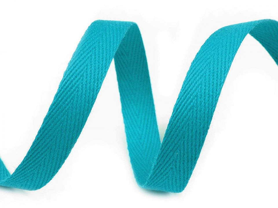 Bandă din bumbac, lățime 10 mm - Albastru parizian (50 Metri)