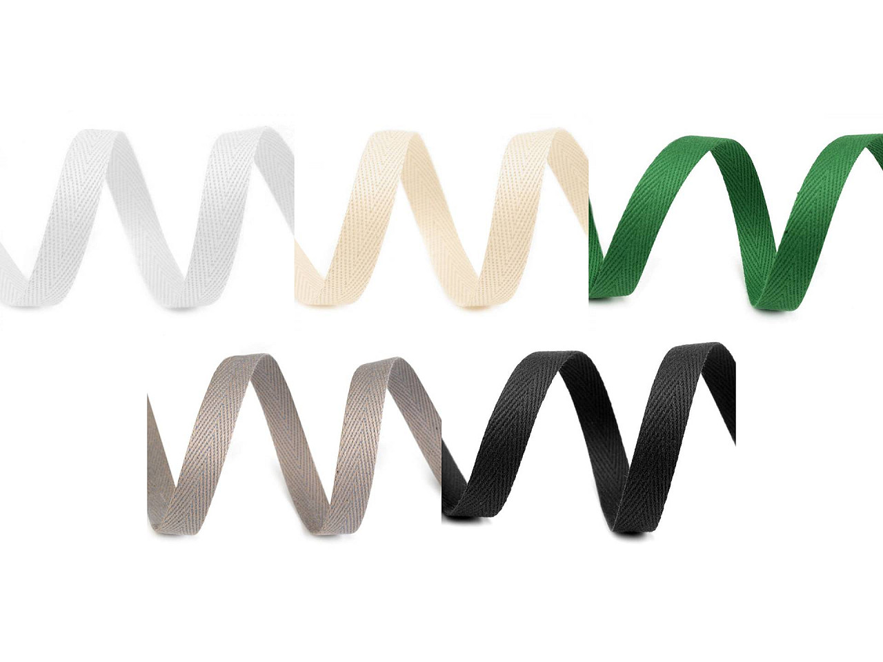 Bandă din bumbac, lățime 10 mm - Albastru parizian (50 Metri)