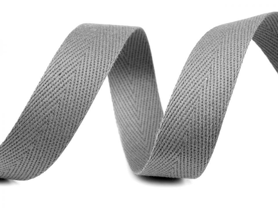 Bandă din bumbac, lățime 18 mm - Ecru deschis (50 Metri)