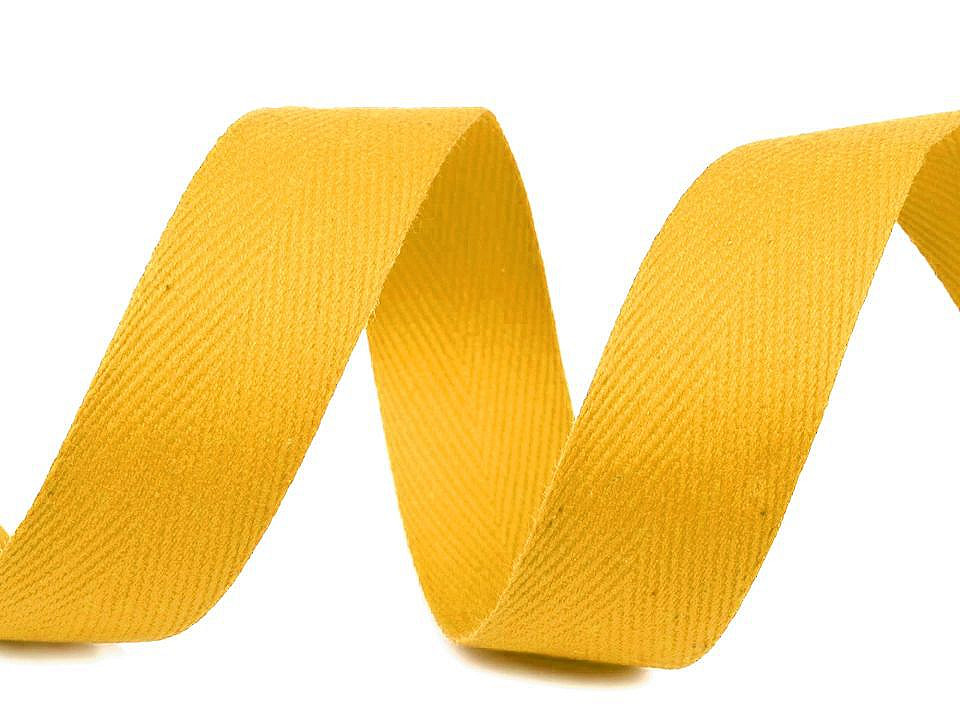 Bandă din bumbac herringbone, lățime 25 mm - Gri neutral (50 Metri)