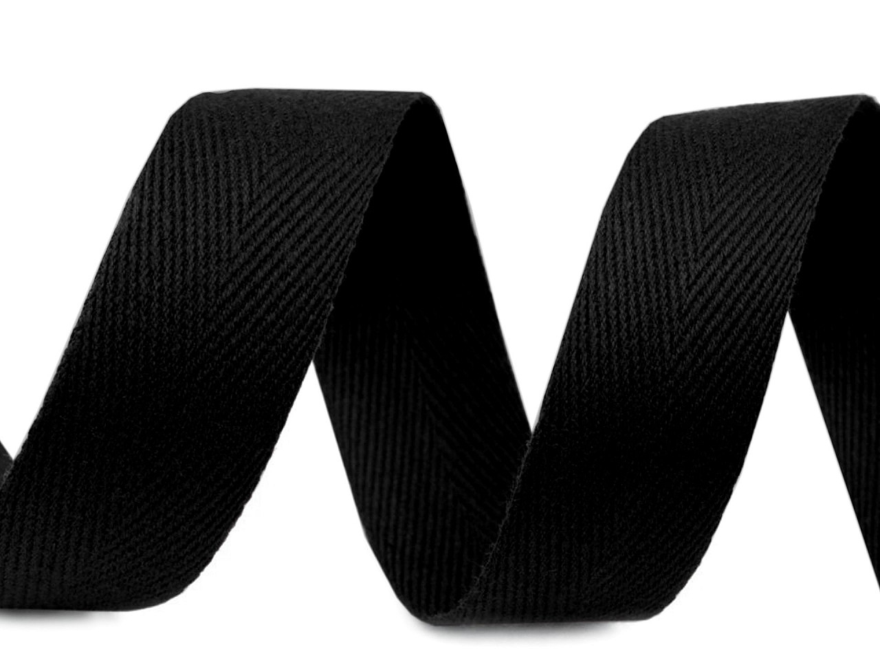 Bandă din bumbac herringbone, lățime 30 mm - Roșu granat (50 Metri)