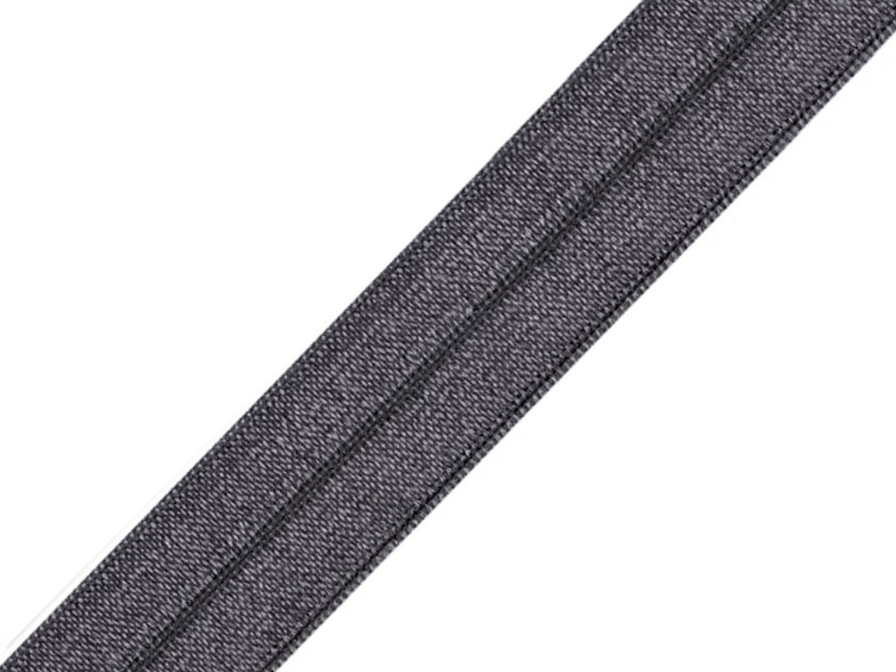 Elastic bias, lățime 19 mm - Gri neutral (1 Metru)