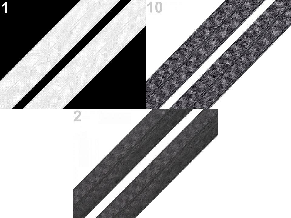 Elastic bias, lățime 19 mm - Gri neutral (1 Metru)