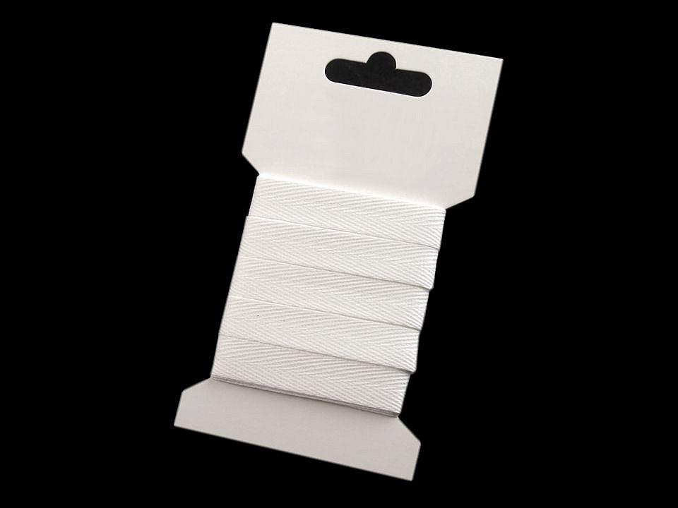 Bandă bumbac, lățime 10 mm - Ecru deschis (1 Card)