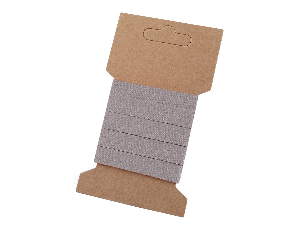 Bandă bumbac, lățime 10 mm - Ecru deschis (1 Card)