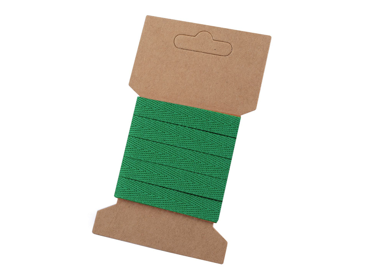 Bandă bumbac, lățime 10 mm - Ecru deschis (1 Card)