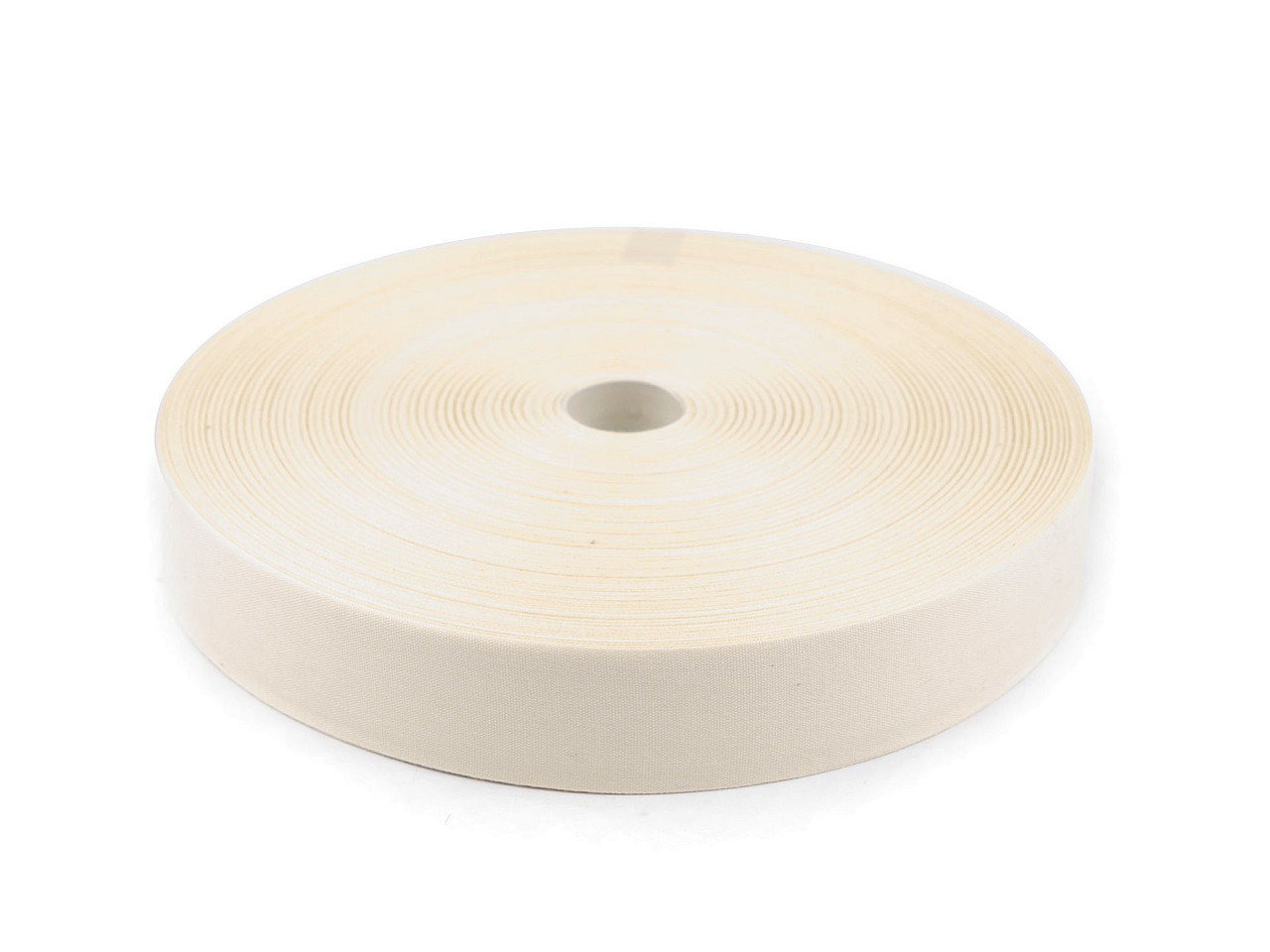 Panglică din bumbac/pânză lățime 30 mm - Ecru deschis (1 Metru)