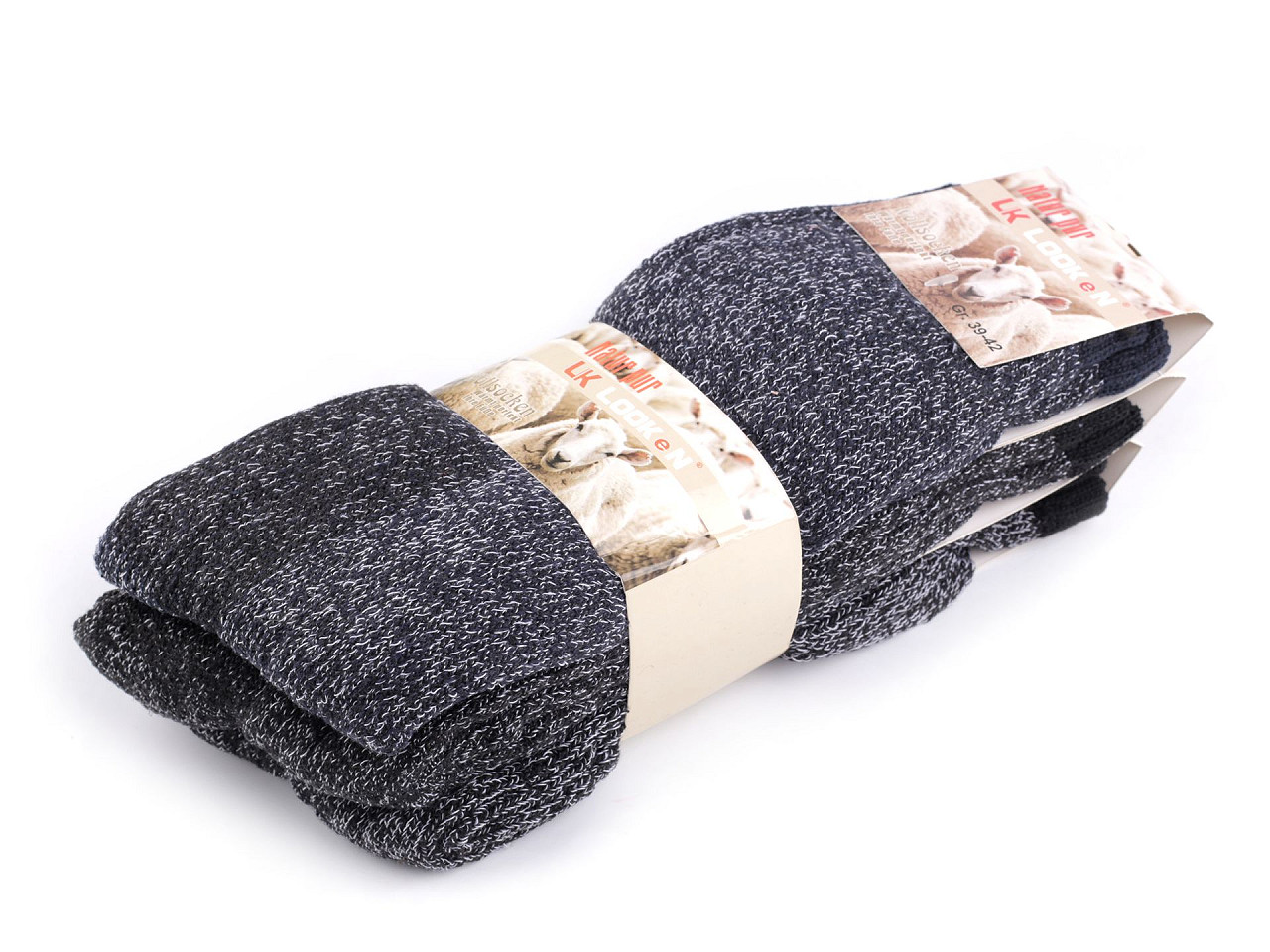 Șosete de lână pentru bărbați, lungi - Mix (3 Perechi) Șosete de lână pentru bărbați, lungi - Mix (3 Perechi)
