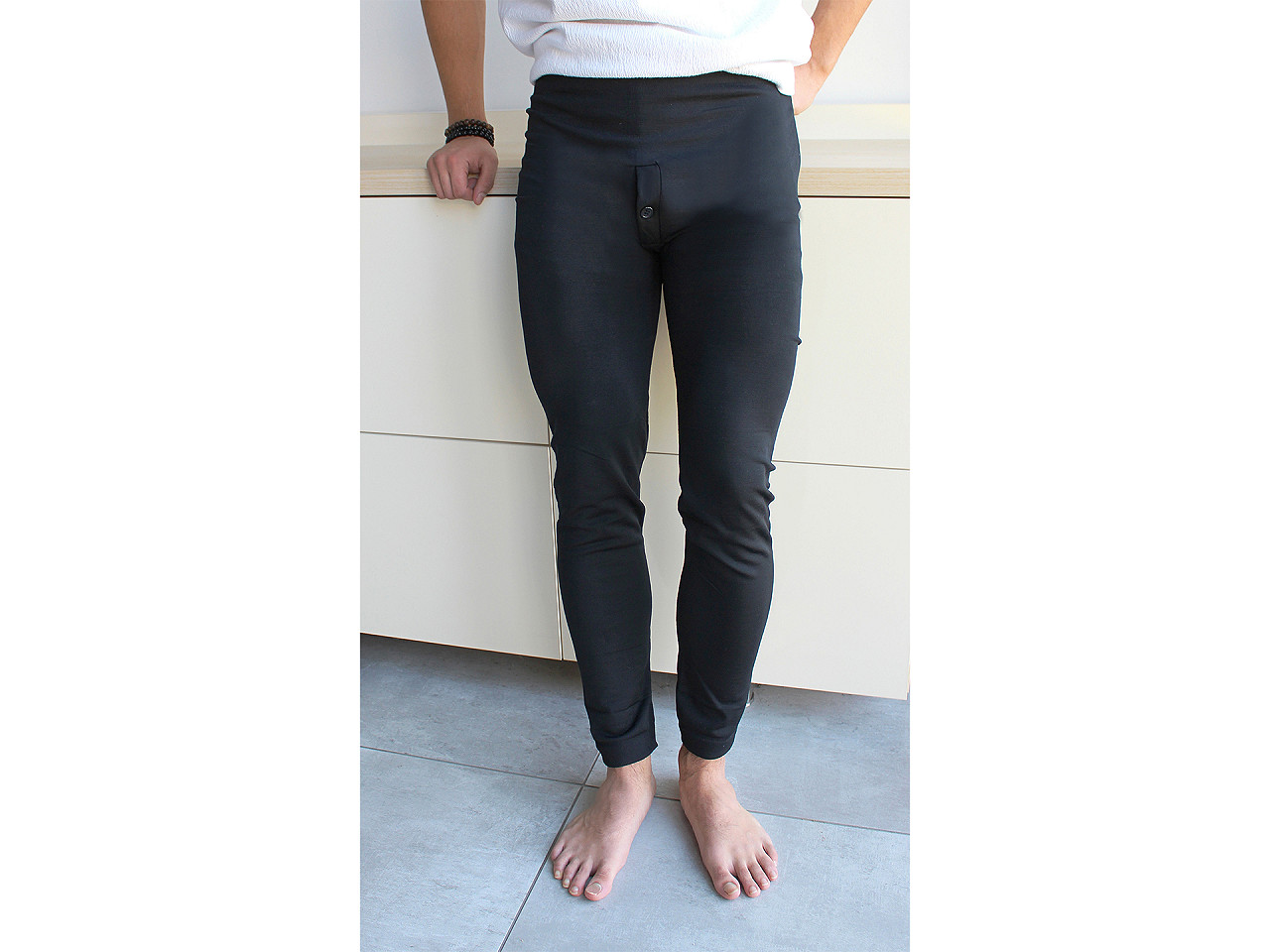 Colanti termici pentru bărbați - Negru (1 Bucată)