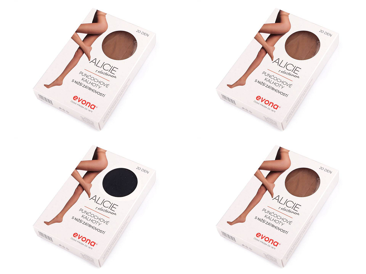 Chiloți de damă alicia 20den - Negru (1 Bucată)