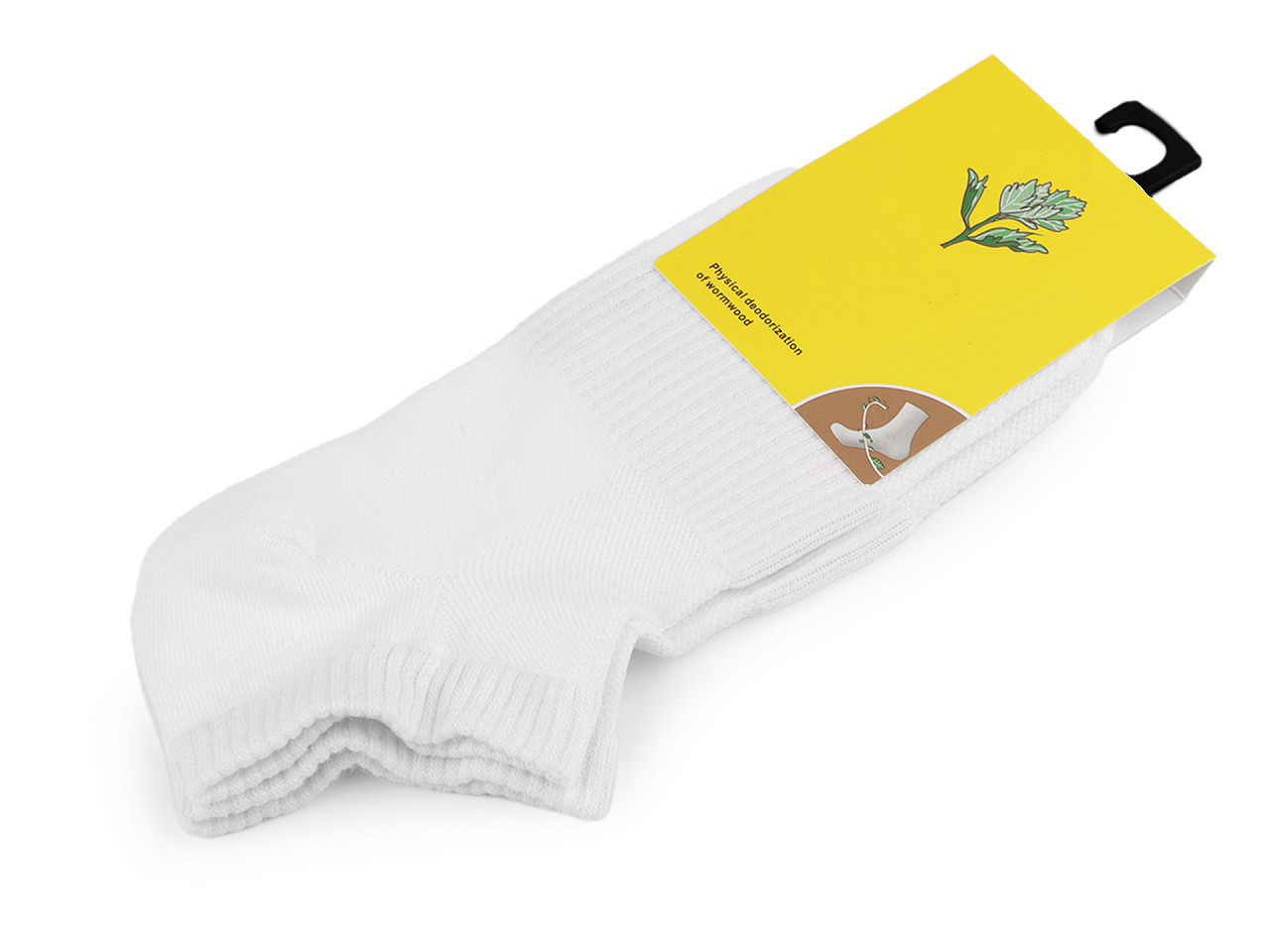 Șosete antibacteriene unisex din bumbac - Alb (1 Pereche)