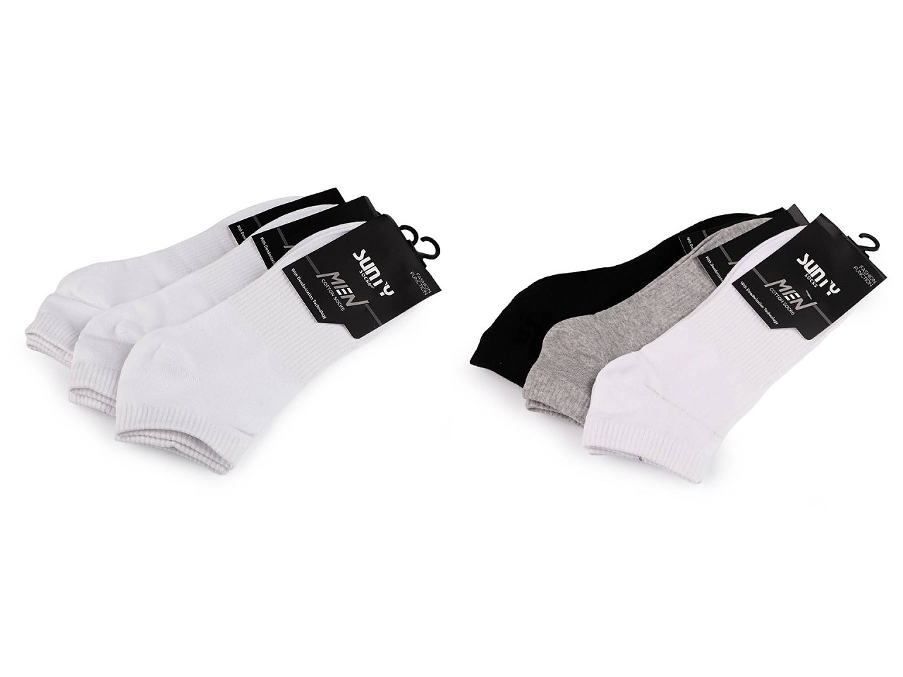 Șosete bărbătești din bumbac până la gleznă - Mix (3 Perechi)