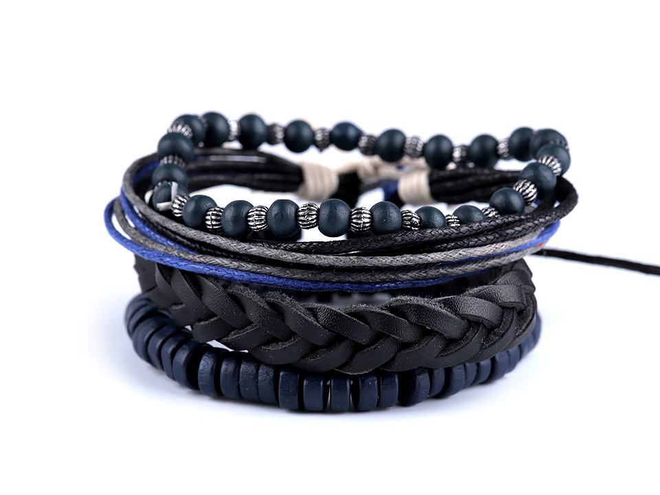 Set brățări - Negru (12 Seturi) Set brățări - Negru (12 Seturi)