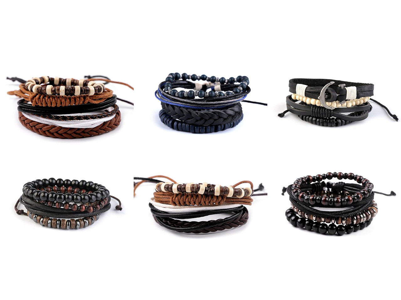 Set brățări - Negru (12 Seturi) Set brățări - Negru (12 Seturi)