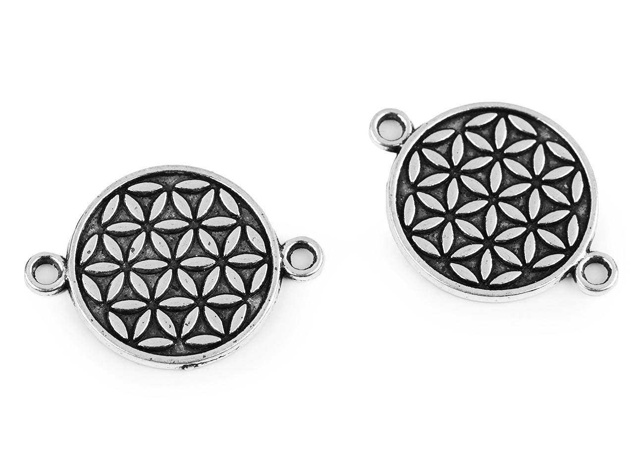 Ornamente metalice filigran - fluture, mandala, inimă, pom - Platinum (5 Bucăți)