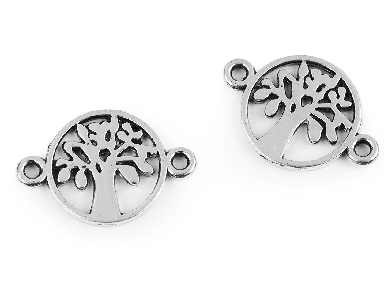 Ornamente metalice filigran - fluture, mandala, inimă, pom - Platinum (5 Bucăți)