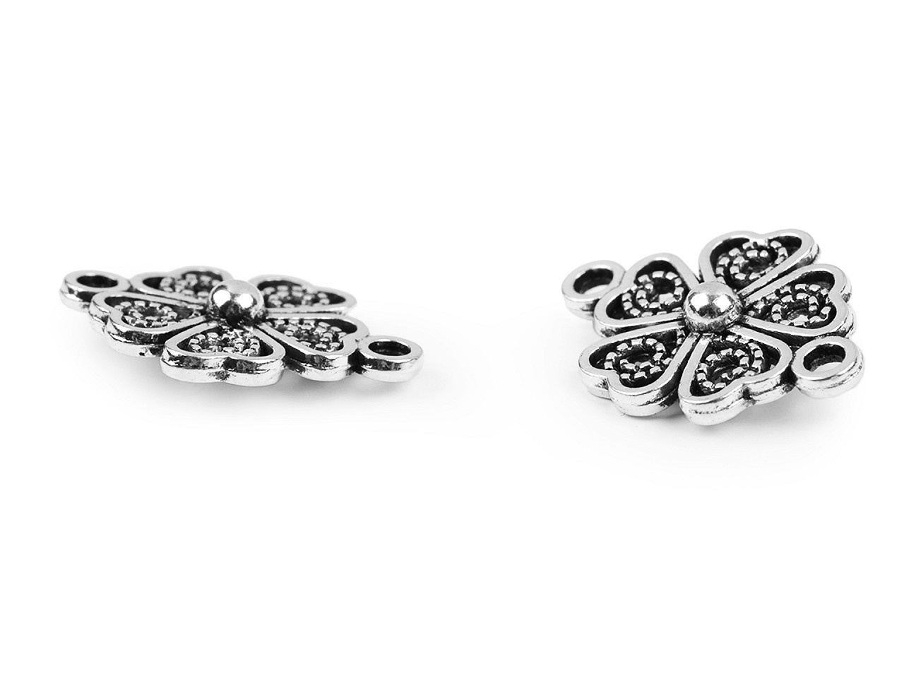 Ornamente metalice filigran - fluture, mandala, inimă, pom - Platinum (5 Bucăți)