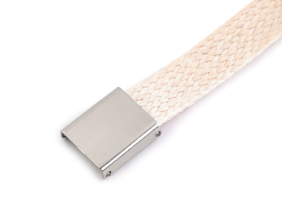 Terminație șnur plat, 10 mm - Platinum (10 Bucăți)