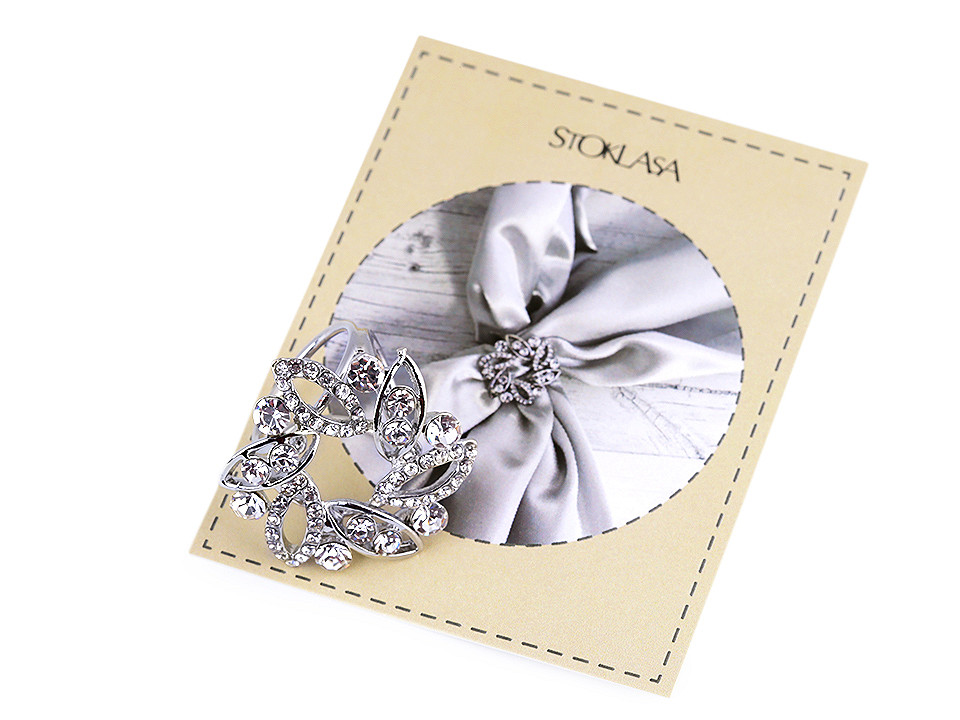 Inel eșarfă - Cristal (1 Bucată)