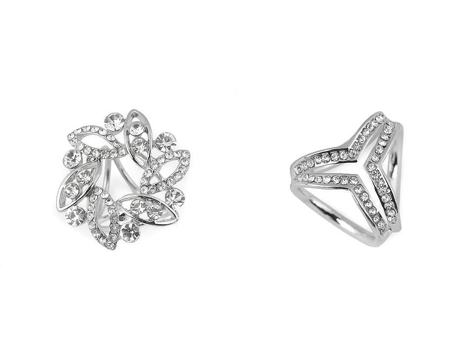 Inel eșarfă - Cristal (1 Bucată)