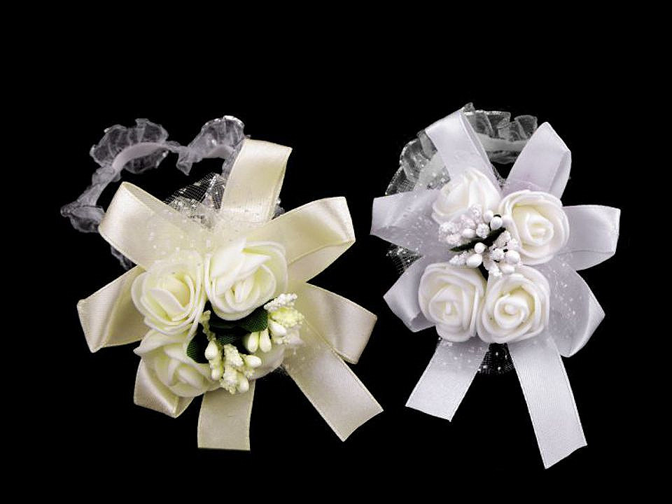 Brățară domnișoară de onoare - Alb (12 Bucăți)