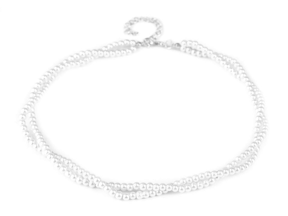 Colier perle - Roșu (1 Bucată)