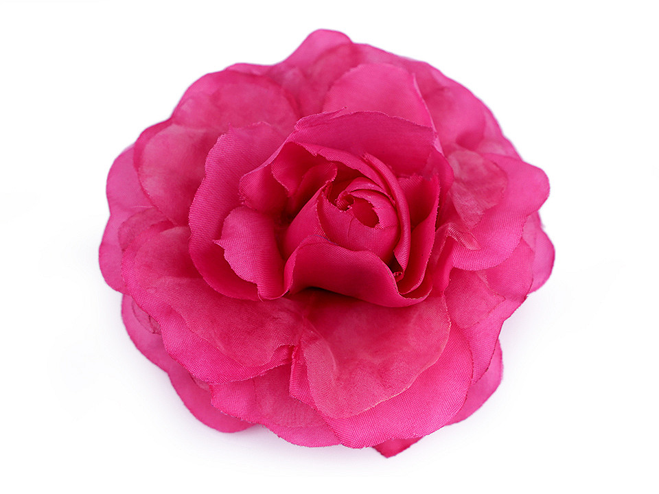 Broșă / clamă de păr trandafir, ø10 cm - Roșu (1 Bucată)