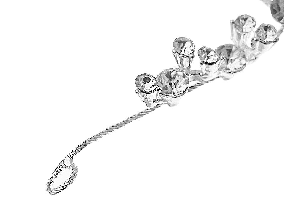 Accesoriu de păr cu strasuri - Cristal (1 Bucată)