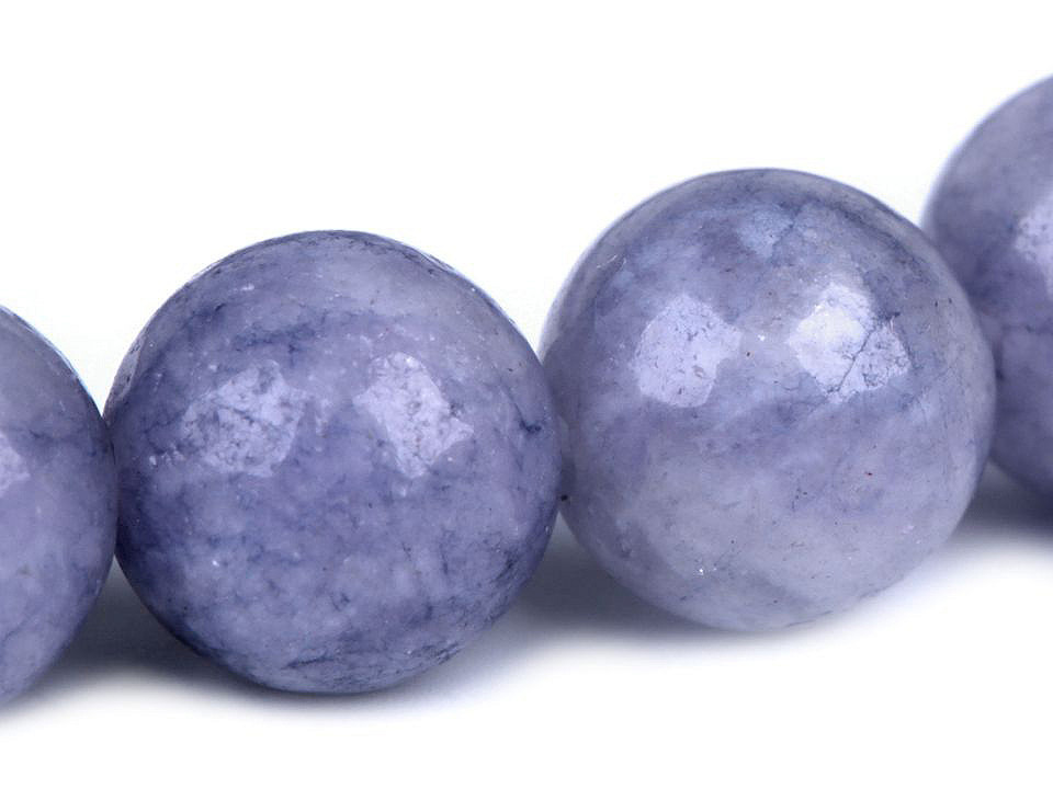 Brăţară cu mărgele sodalt sintetic - Mov liliachiu (1 Bucată)