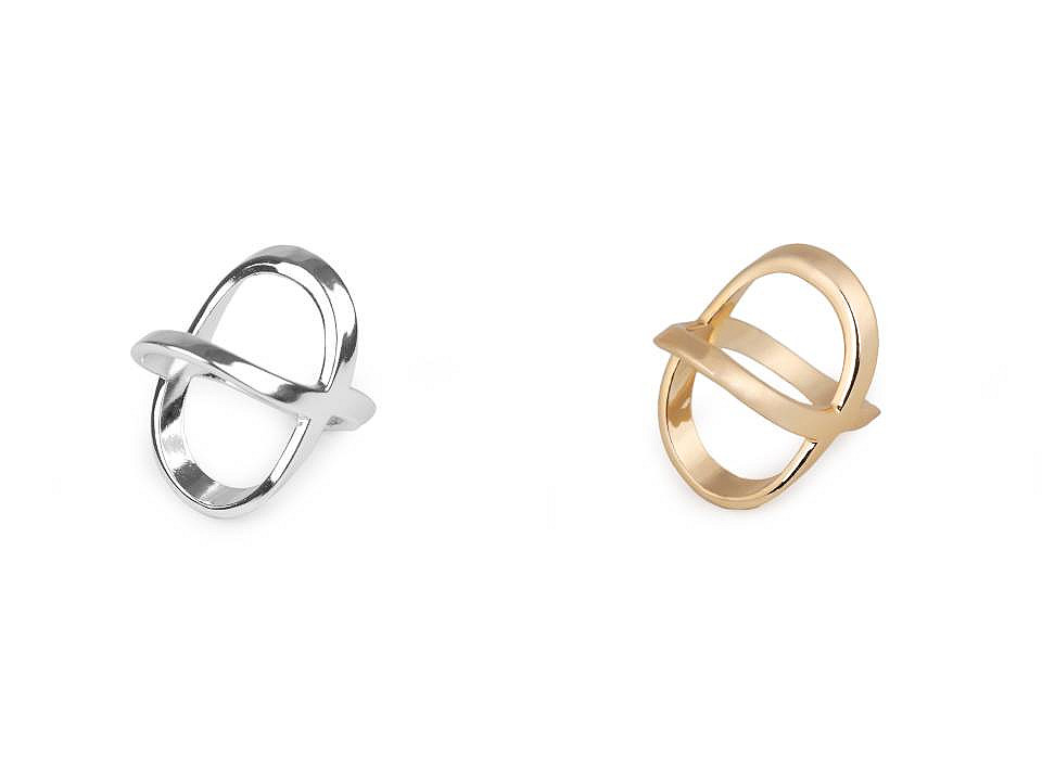 Inel eșarfă - Auriu deschis (1 Bucată)