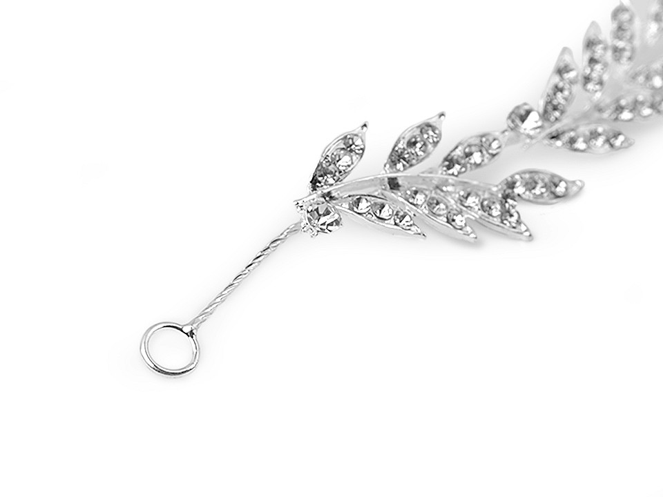 Accesoriu de păr cu strasuri - Cristal (1 Bucată)