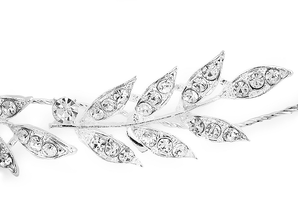 Accesoriu de păr cu strasuri - Cristal (1 Bucată)