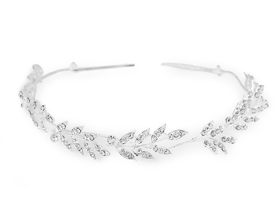 Accesoriu de păr cu strasuri - Cristal (1 Bucată)