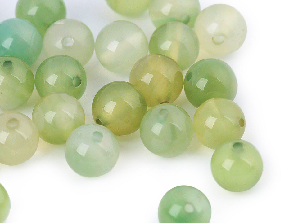 Mărgele din calcedon sintetic, ø8 mm - Chalcedon (48 Bucăți)