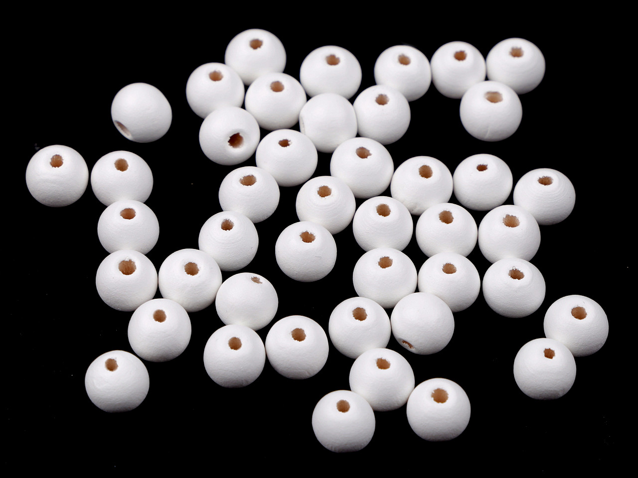 Mărgele din lemn, ø10 mm - Natural deschis (1000 Grame)