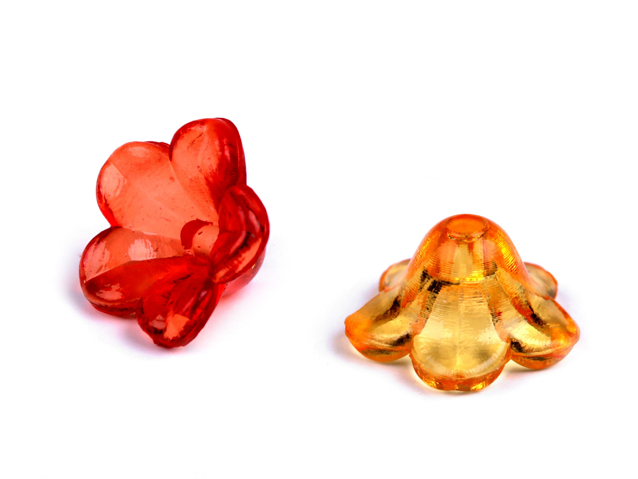 Margele plastic clopot / fusta 7x12 mm - Mix nr. 1 (20 Grame)