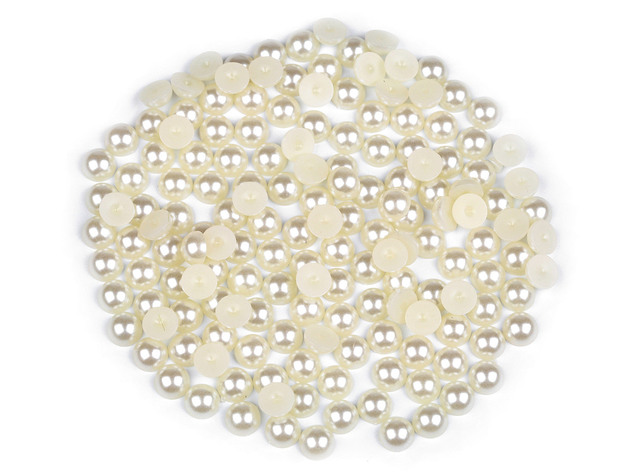 Jumătăţi de perle (de lipit), ø9 mm - Mix pastelat (10 Grame)
