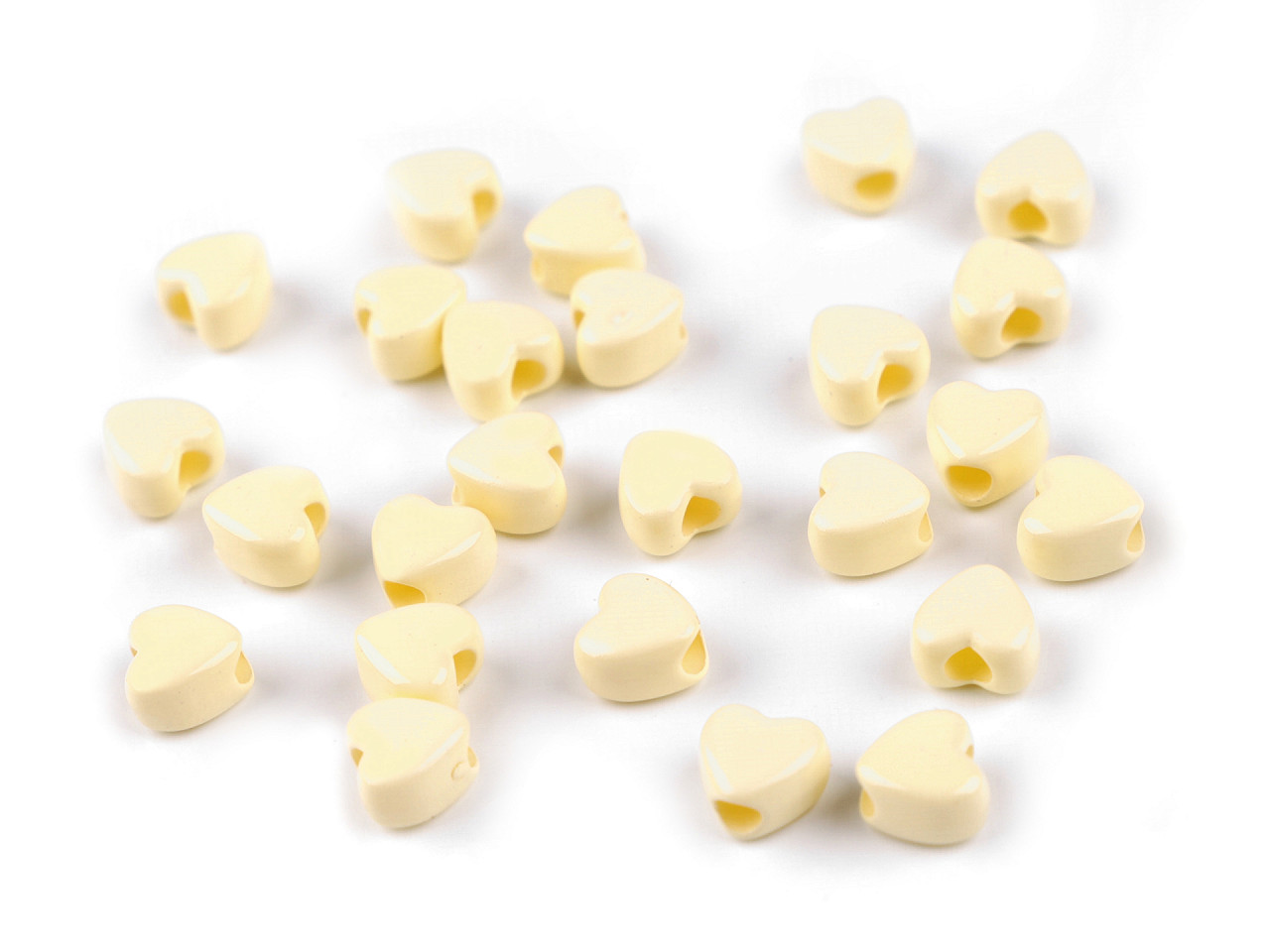 Mărgele din plastic 8 mm - Roșu (5 Grame)