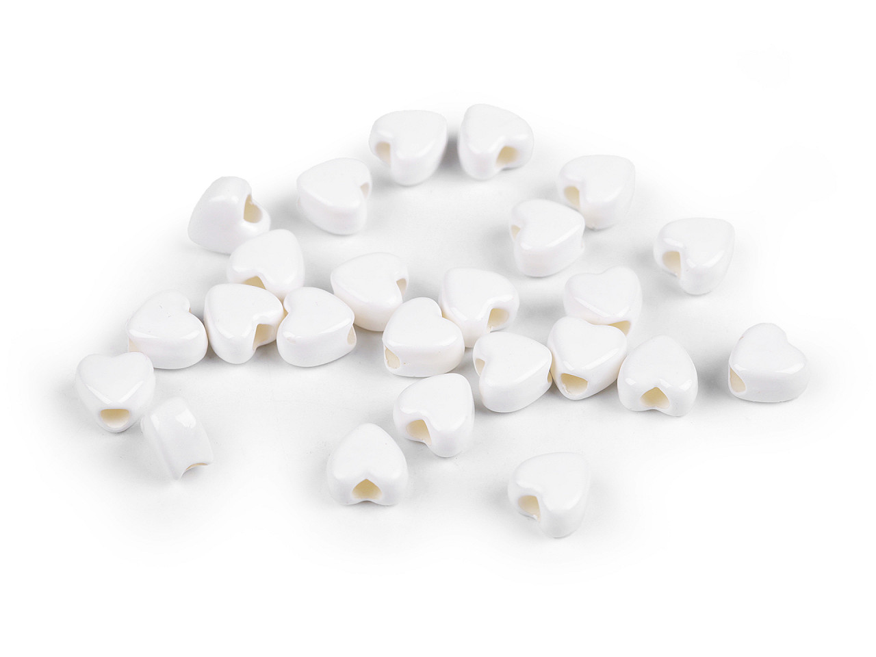 Mărgele din plastic 8 mm - Roșu (5 Grame)