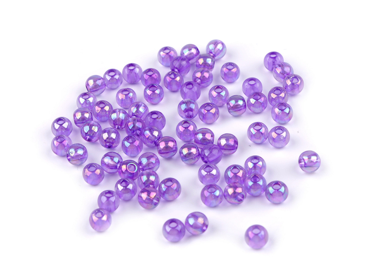 Mărgele din plastic curcubeu ø6 mm - Mov deschis (180 Grame) Mărgele din plastic curcubeu ø6 mm - Mov deschis (180 Grame)