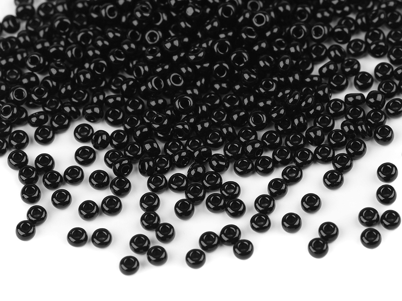 Mărgele nisip preciosa 8/0 - 3 mm - Negru (20 Grame)