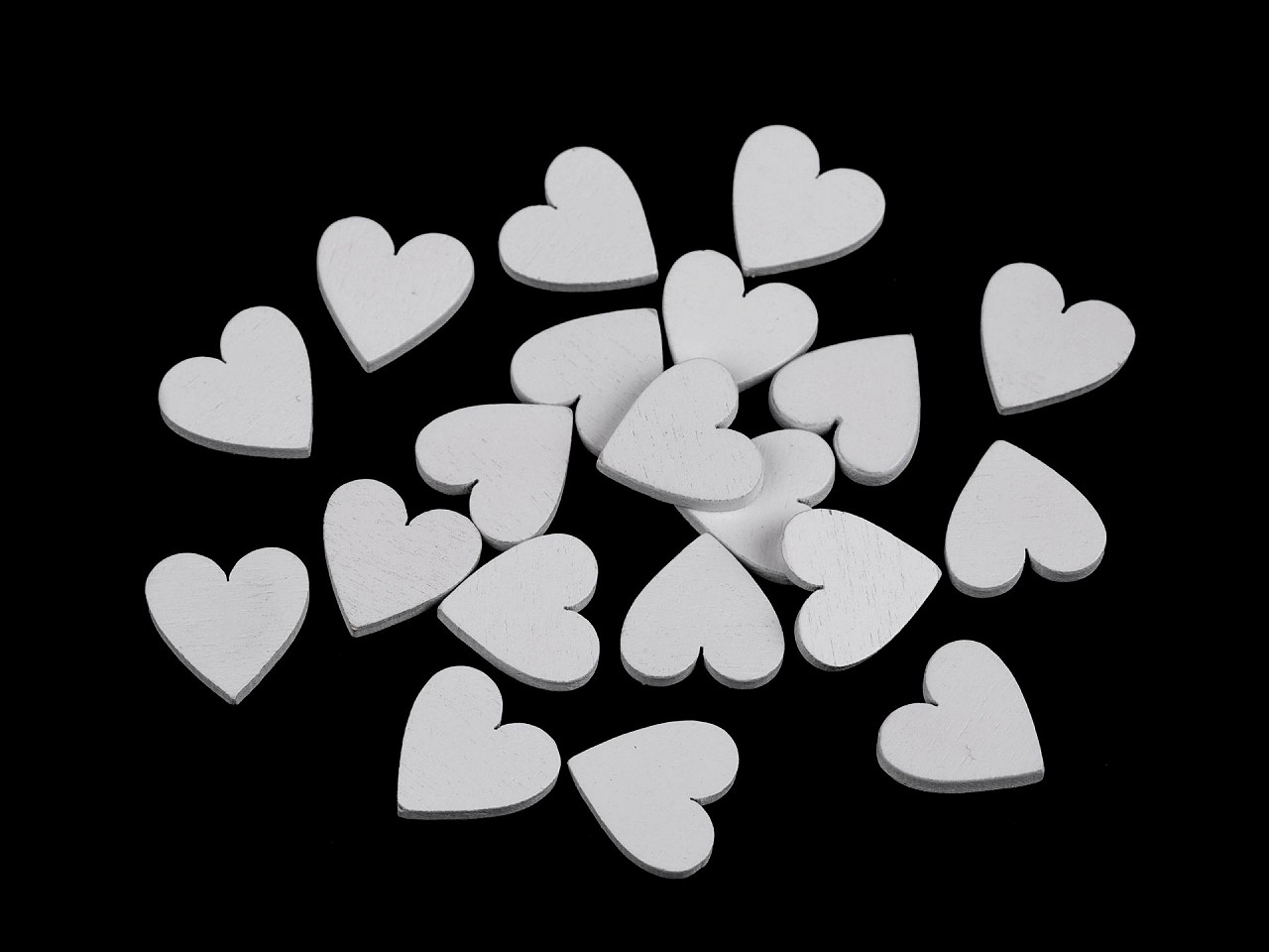 Inimioare din lemn de lipit / decorat - Natural deschis (20 Bucăți)