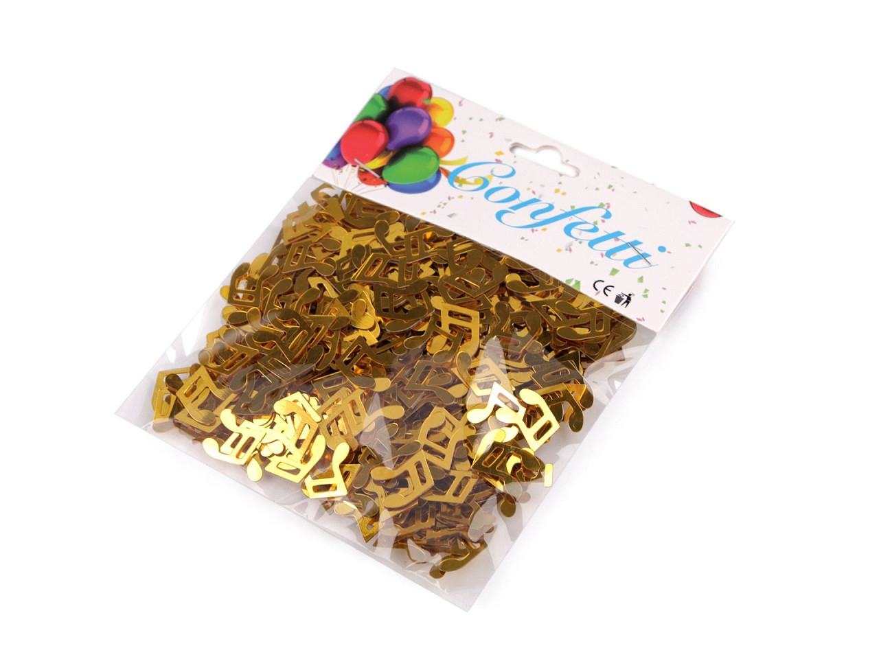 Confetti note muzicale - Argintiu (1 Sac)